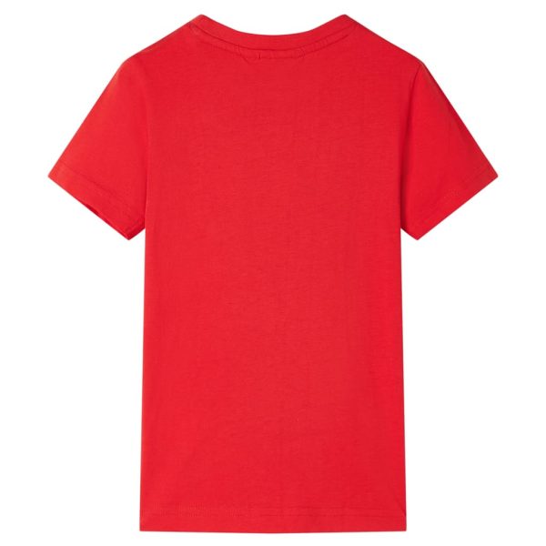 T-shirt para criança vermelho 140 - Image 2