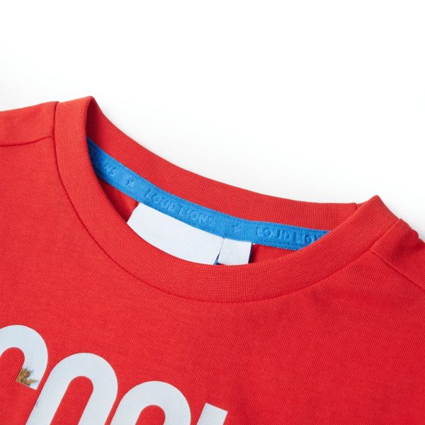 T-shirt para criança vermelho 140 - Image 3