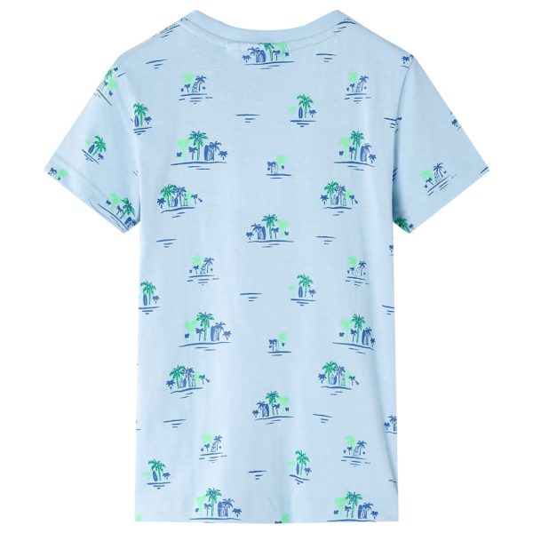 T-shirt para criança azul 92 - Image 2