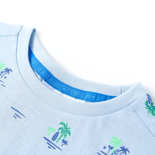 T-shirt para criança azul 92 - Image 3