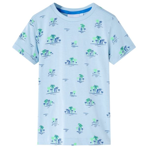 T-shirt para criança azul 128