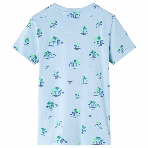 T-shirt para criança azul 128 - Image 2