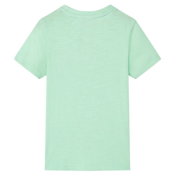 T-shirt de criança verde-claro 92 - Image 2