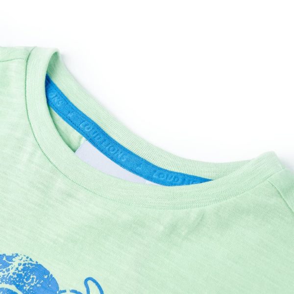 T-shirt de criança verde-claro 92 - Image 3