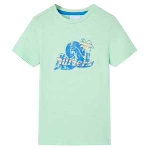 T-shirt de criança verde-claro 116