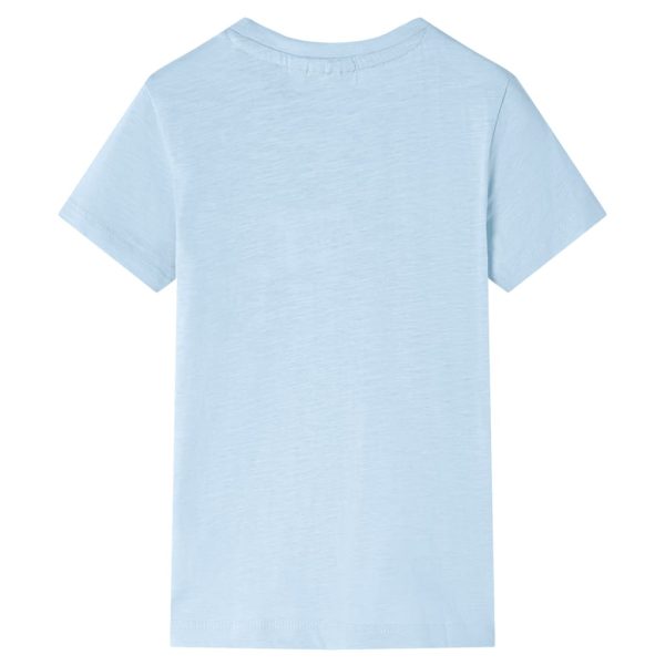 T-shirt para criança azul-claro 116 - Image 2