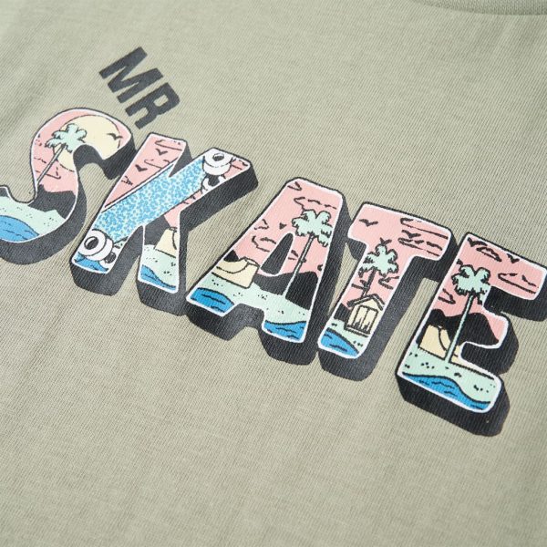 T-shirt infantil caqui-claro 92 - Image 4