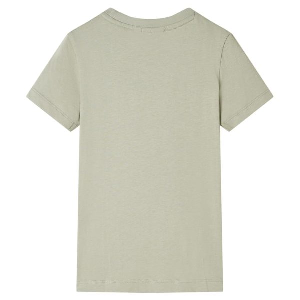 T-shirt infantil caqui-claro 140 - Image 2