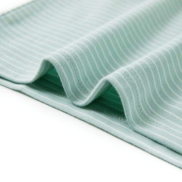 T-shirt para criança com riscas menta-claro 104 - Image 6