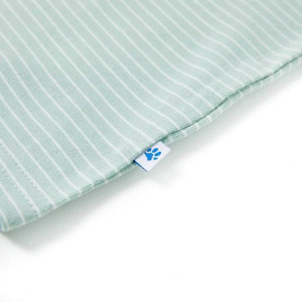 T-shirt para criança com riscas menta-claro 116 - Image 4