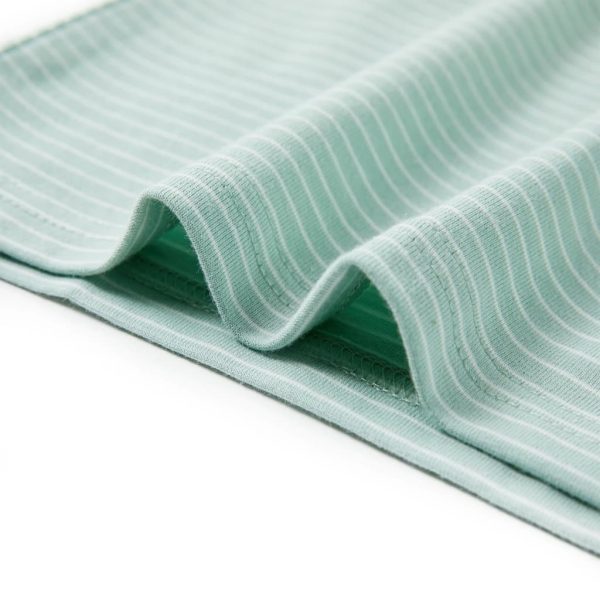 T-shirt para criança com riscas menta-claro 128 - Image 6