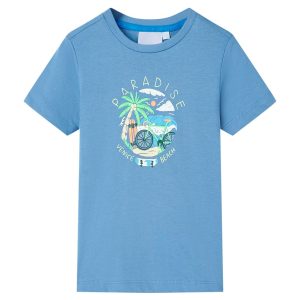 T-shirt de criança azul médio 104