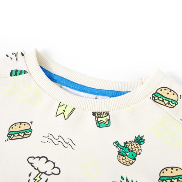 Sweatshirt para criança cor cru suave 92 - Image 3