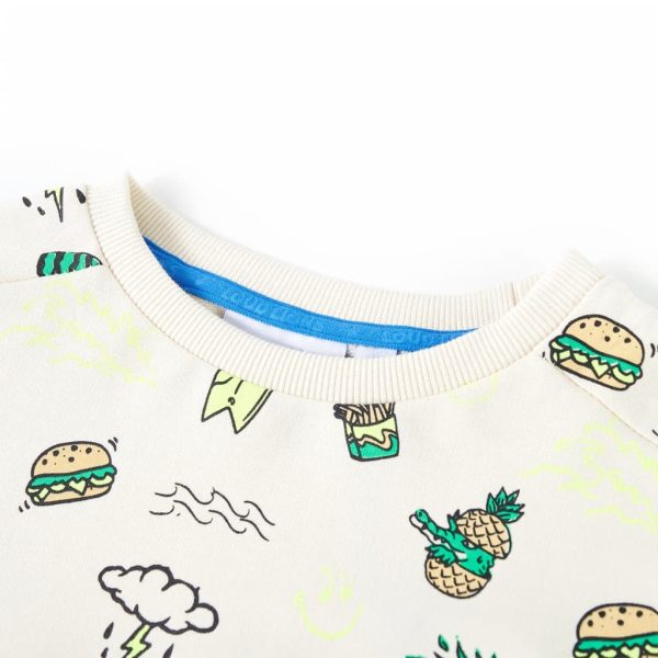 Sweatshirt para criança cor cru suave 128 - Image 3