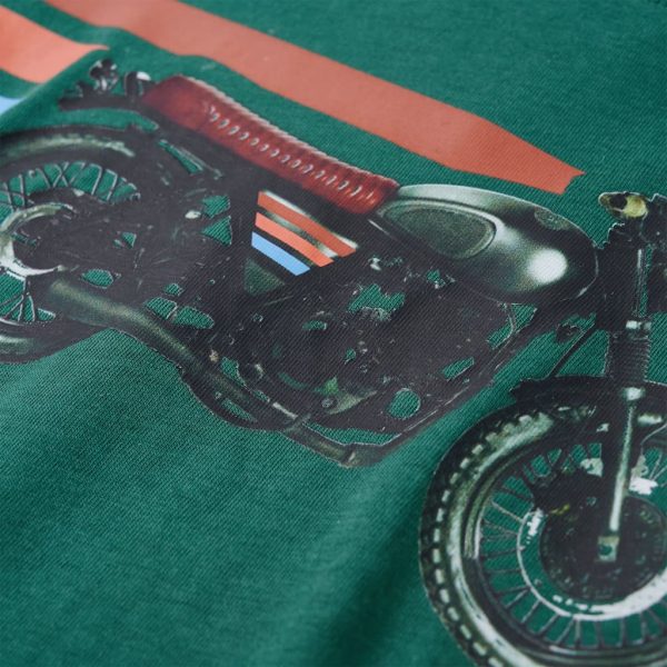 T-shirt de manga comprida para criança verde 116 - Image 4