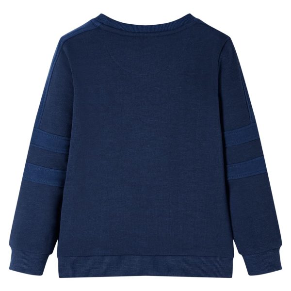 Sweatshirt para criança azul-escuro mesclado 104 - Image 2