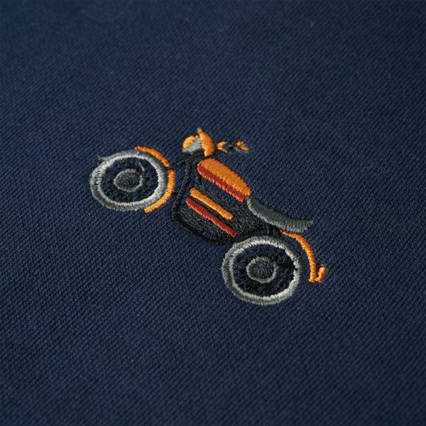 Sweatshirt para criança azul-escuro mesclado 104 - Image 4