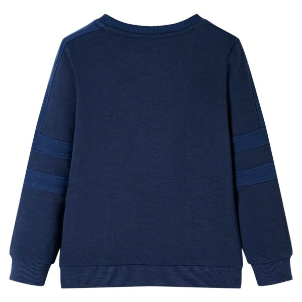 Sweatshirt para criança azul-escuro mesclado 116 - Image 2