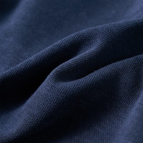 Sweatshirt para criança com capuz azul-marinho mesclado e laranja 140 - Image 7
