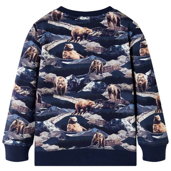 Sweatshirt para criança azul-marinho 104 - Image 2