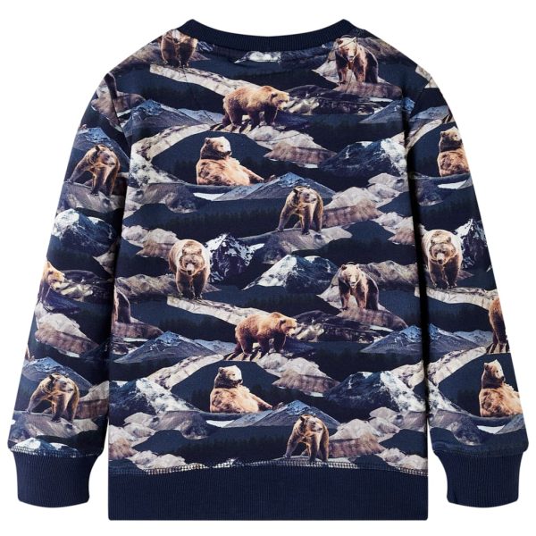 Sweatshirt para criança azul-marinho 140 - Image 2