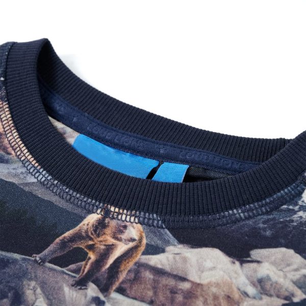 Sweatshirt para criança azul-marinho 140 - Image 3