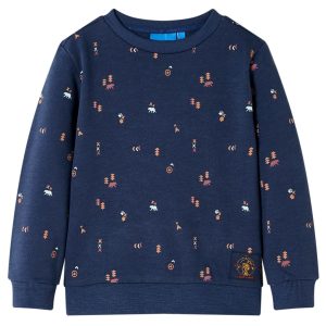 Sweatshirt para criança azul-marinho mesclado 92