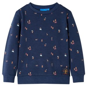 Sweatshirt para criança azul-marinho mesclado 116