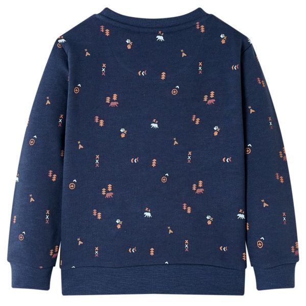Sweatshirt para criança azul-marinho mesclado 116 - Image 2