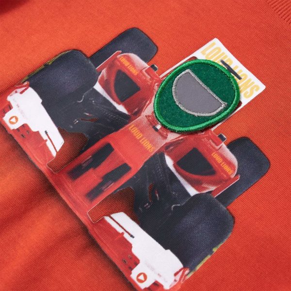 T-shirt de manga comprida para criança laranja 92 - Image 4