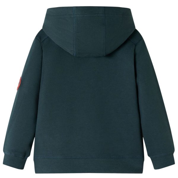 Sweatshirt com capuz verde-escuro 92 - Image 2