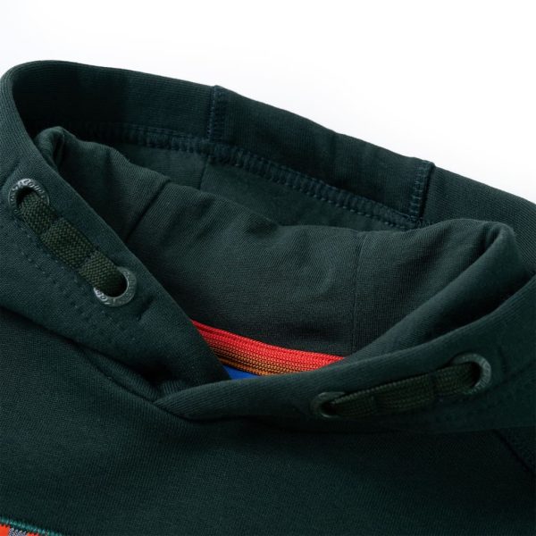 Sweatshirt com capuz verde-escuro 92 - Image 3
