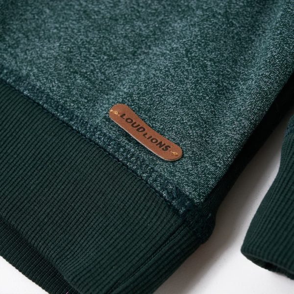 Sweatshirt com capuz verde-escuro 104 - Image 6