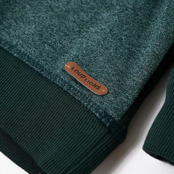 Sweatshirt com capuz verde-escuro 128 - Image 6