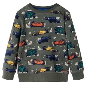 Sweatshirt para criança cor caqui 104
