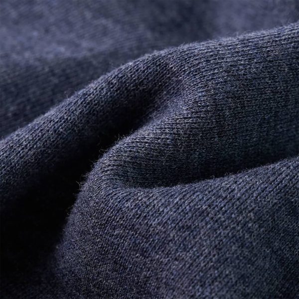 Sweatshirt para criança com capuz e fecho azul-escuro mesclado 92 - Image 8