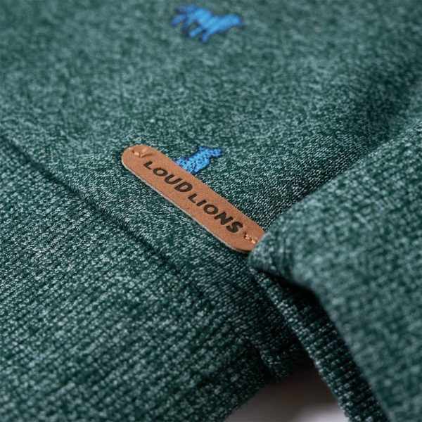 Sweatshirt para criança verde-escuro mesclado 128 - Image 4