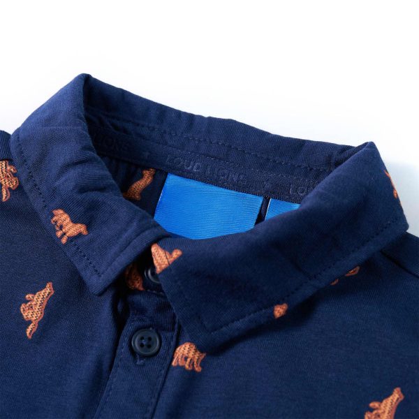 Camisa de criança azul-marinho 92 - Image 3