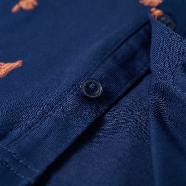 Camisa de criança azul-marinho 116 - Image 5