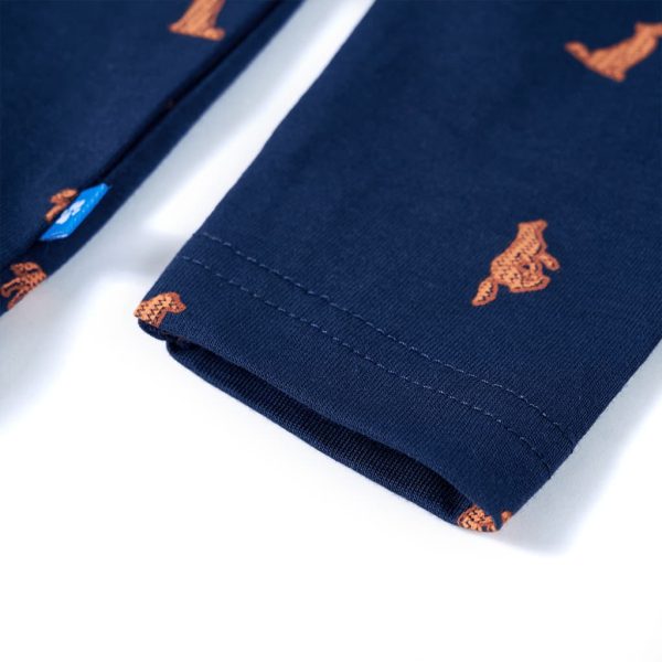Camisa de criança azul-marinho 128 - Image 6