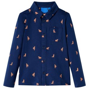 Camisa de criança azul-marinho 140