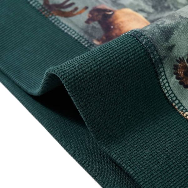 Sweatshirt para criança verde-escuro 104 - Image 6