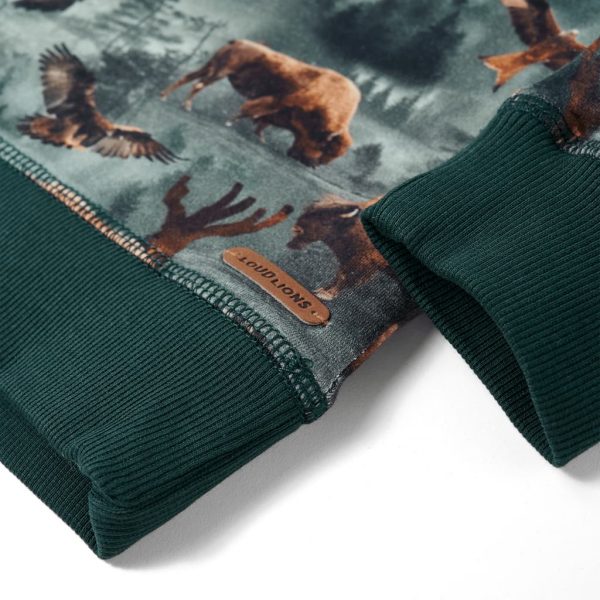 Sweatshirt para criança verde-escuro 128 - Image 5