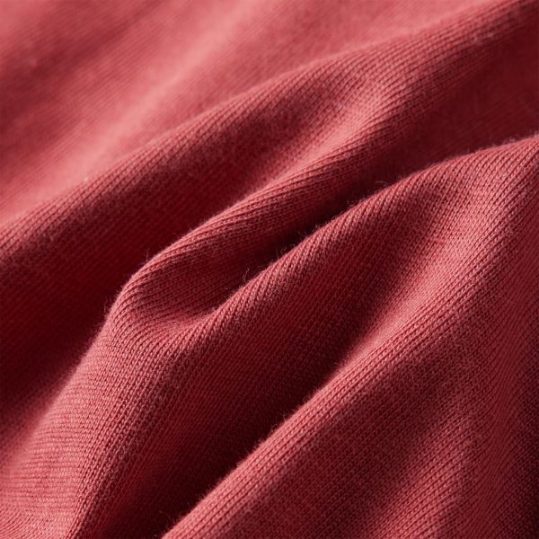 T-shirt de manga comprida para criança vermelho queimado 92 - Image 7