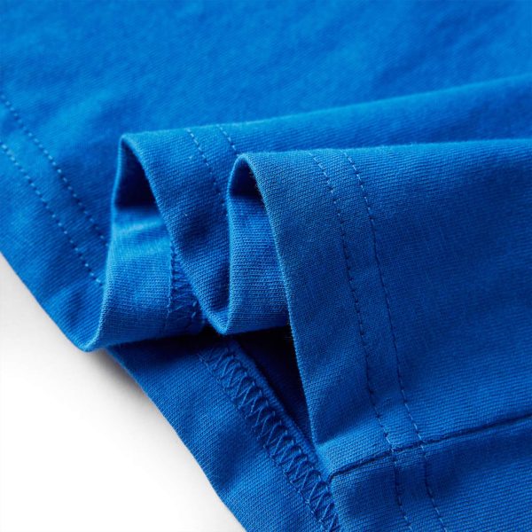 T-shirt de manga comprida para criança azul-cobalto 140 - Image 6