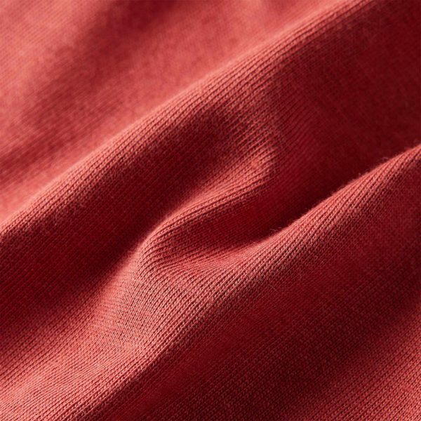 T-shirt de manga comprida para criança vermelho queimado 116 - Image 7