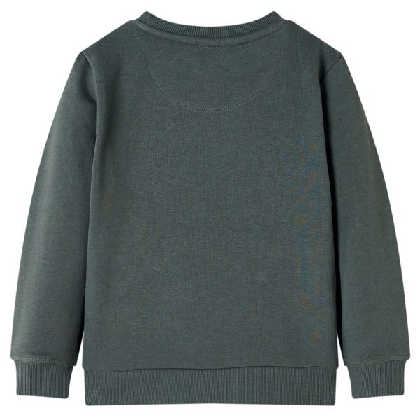 Sweatshirt para criança cor caqui-escuro 140 - Image 2