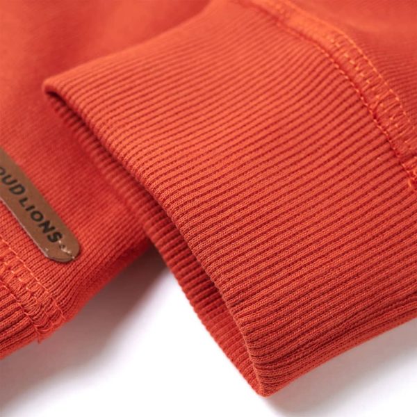 Sweatshirt para criança laranja 92 - Image 5