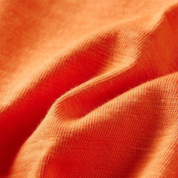 T-shirt de manga comprida para criança laranja-escuro 92 - Image 7