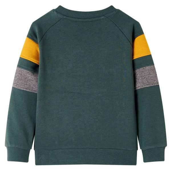 Sweatshirt para criança verde-escuro 116 - Image 2